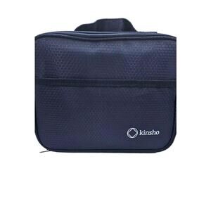 Bento-Box with Bag and Ice Pack Set. Lunch Boxes Snack Containers Blue